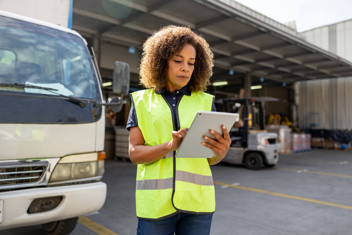 Safety professional with tablet - Safety Management System